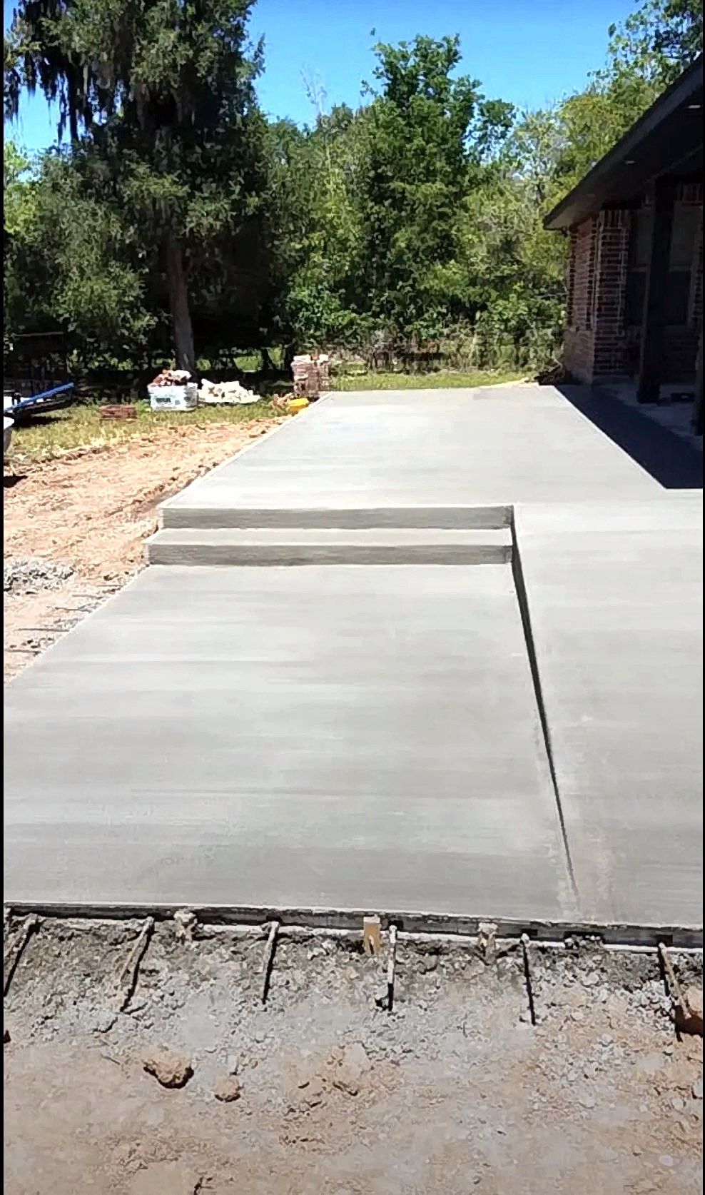 Driveway with steps