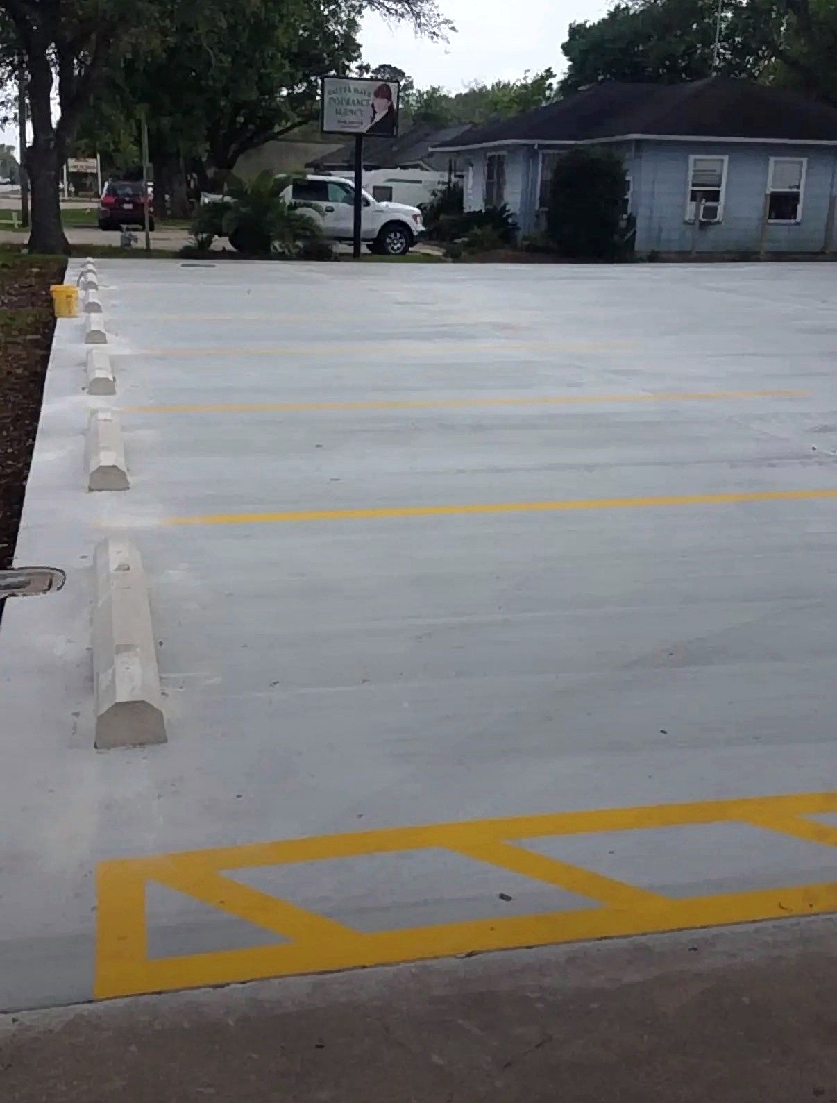Commercial parking lot