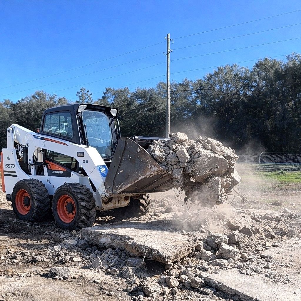 Bobcat site clearing