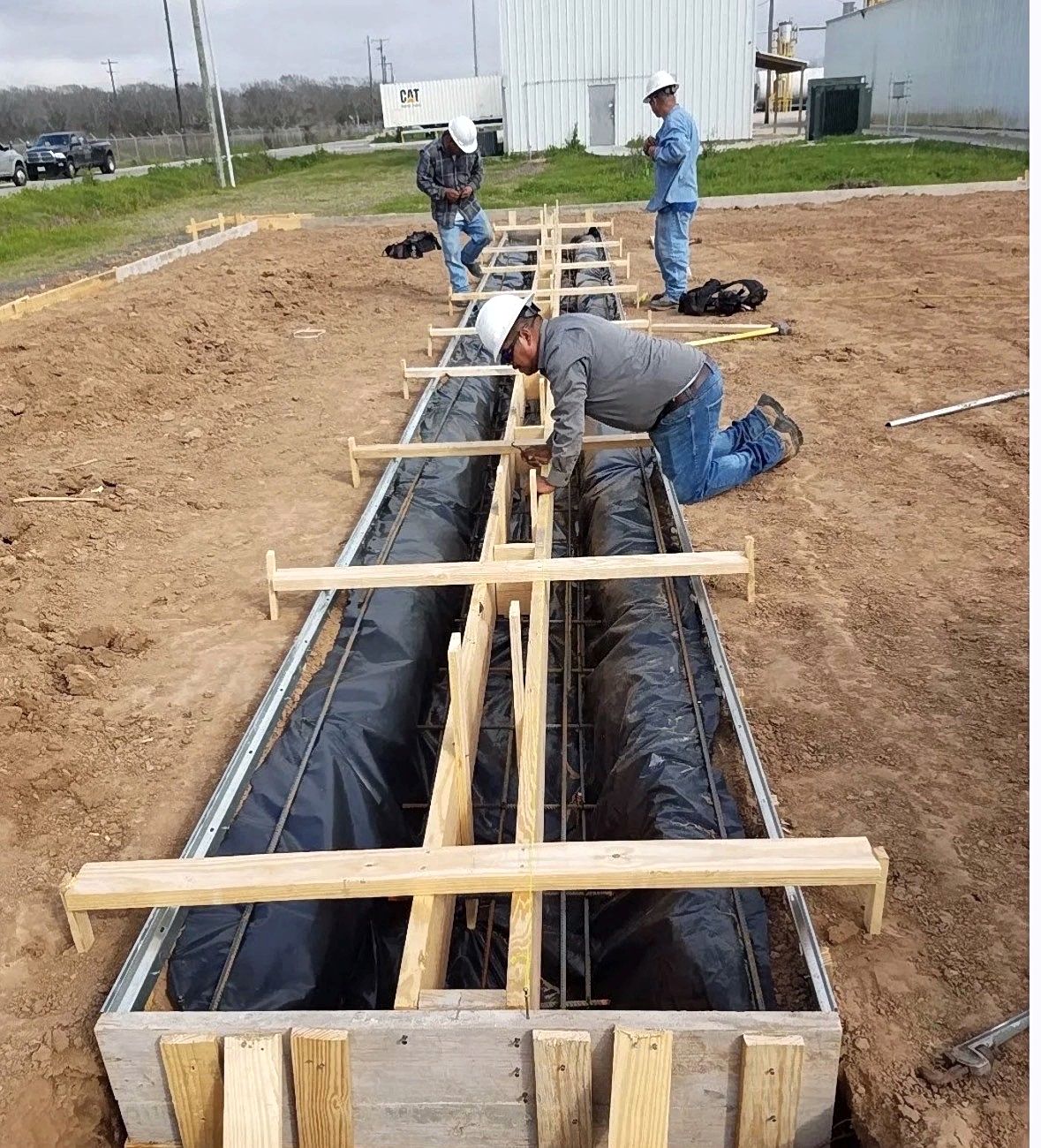 Commercial foundation forming